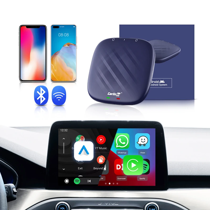 Carlinkit Android 13 CarPlay Ai Box 4 GB64GワイヤレスCarplay